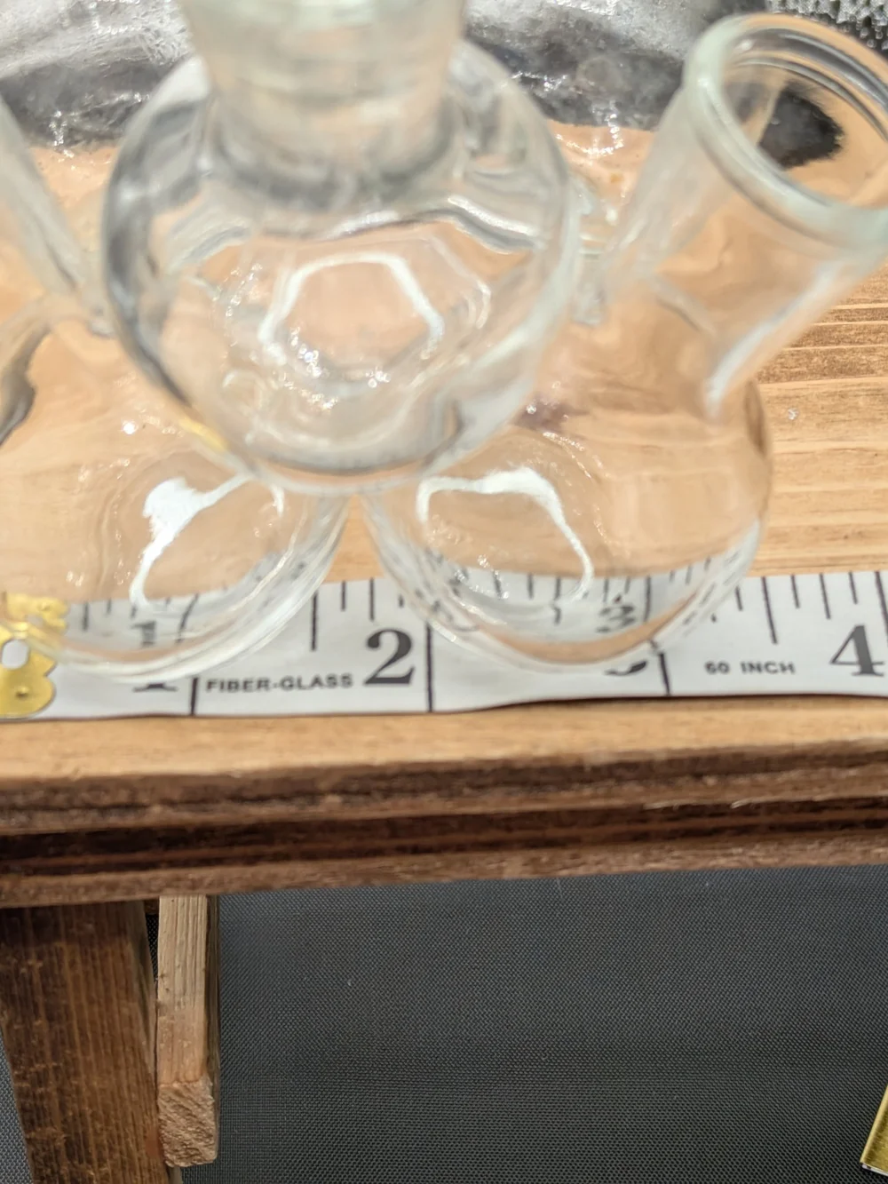 Clear Glass Cluster Bud Vase - Decorative Home Accent